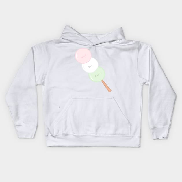 Sweet Kawaii Dango Kids Hoodie by strawberrystudio